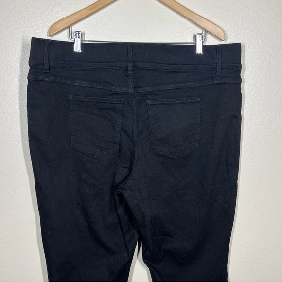 SPANX Womens Ankle Skinny Jeans Clean Black Pull On Jeggings Plus Size 3X - Picture 7 of 8